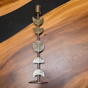 Silver Wall Decor with Hammered Design